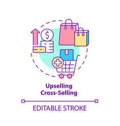 Upselling Cross Selling Concept Icon