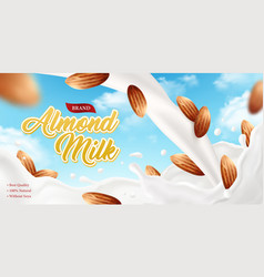 Almond Milk Brand Poster