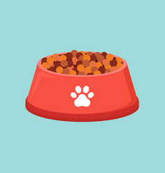 Animal Bowl Plate With Food Dog And Cat Flat Bowl