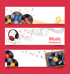 Vinyl Record Music Banners