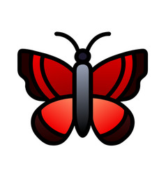 Admiral Butterfly Red Icon