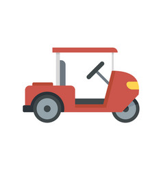 Golf Cart Caddy Icon Flat Style