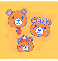 Hand Drawn Bear Family