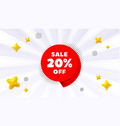 Sale 20 Percent Off Banner Discount Sticker Shape