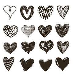 Doodle Hearts Collection Sketch Heart Love