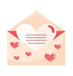 Envelope Open With Hearts