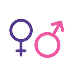 Flat Medical Gender Sign