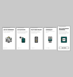 Semiconductor Manufacturing Plant Onboarding Icons