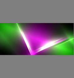 Colorfulness Of Purple And Green Neon Lights On