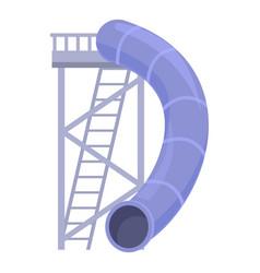 Fun Tube Slide Icon Cartoon Aqua Water