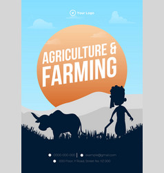 Agriculture And Farming Flyer Design