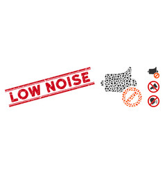 Textured Low Noise Line Stamp And Mosaic Mute Icon