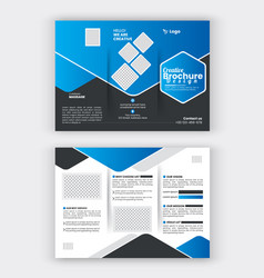 Business Brochure Template In Tri Fold Layout