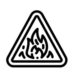 Danger Fire Line Icon