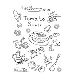 Doodle Tomato Soup Recipe With Lettering