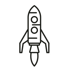 Engine Rocket Launch Icon Outline Space