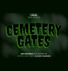 Cemetery Gates Editable Text Effect Emboss