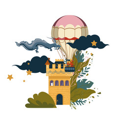 Dragon And Hot Air Balloon