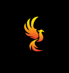 Phoenix raise logo Royalty Free Vector Image - VectorStock