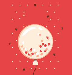 Romantic Love Balloon Card