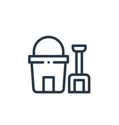 Sand Bucket Icon Bucket Editable Stroke