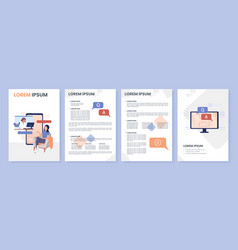 Customer Advisor Flat Brochure Template