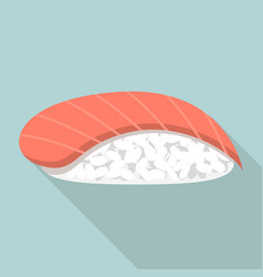 Fish Sushi Icon Flat Style