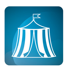 Isolated Amusement Park Circus Tent Icon