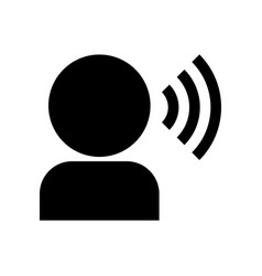 Silhouette Icon Of Speech And Conversation