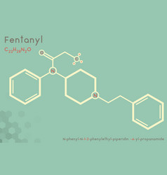 Infographic Molecule Fentanyl