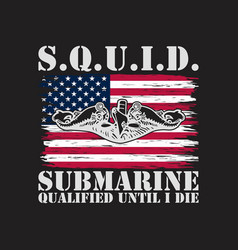 Mens Us Military Submarine Quote For Veteran