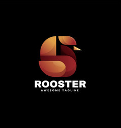 Logo Rooster Gradient Colorful Style