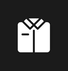 Folded Shirt Dark Mode Glyph Ui Icon