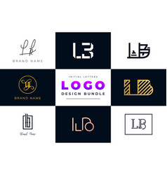 Initial Letters Lb Logo Design Bundle