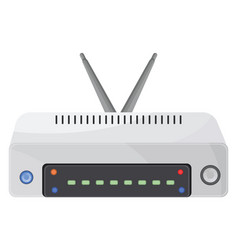 Internet Router On A White Background