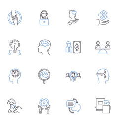 Workshop And Commerce Line Icons Collection