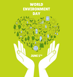 World Environment Day Poster Eco Friendly Heart