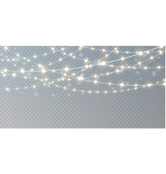 Christmas Lights Isolated On Transparent