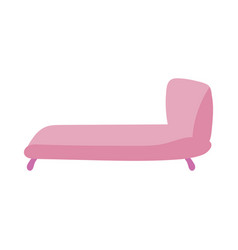 Isolated Pink Couch With No Pillows