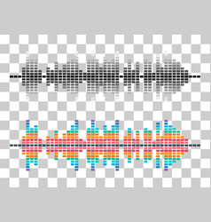 Set Of Sound Wave Music Audio Tract Frequency Web