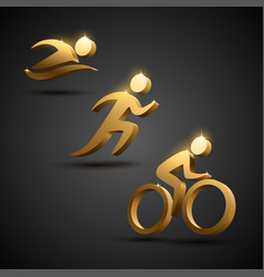 Triathlon Golden Icons