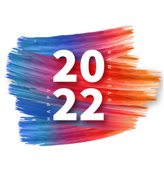 2022 Happy New Year Background With Colorful