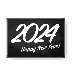 Chalkboard With Elegant Lettering 2024 Happy New