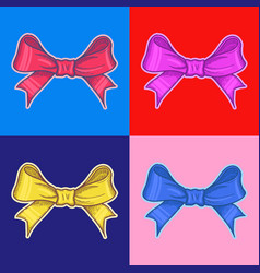 Bow Pop Art Style Andy Warhol