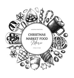 Christmas Food Background Market Design