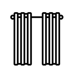 Curtain Living Room Line Icon