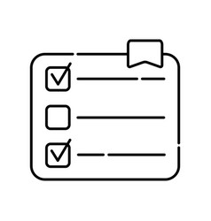 To Do List Black Line Icon