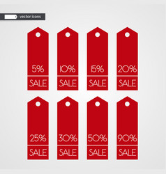 5 10 15 20 25 30 50 90 Percent Off Shopping Tag