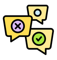 Manager Chat Icon Flat