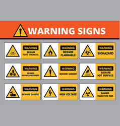 Warning Sign Construction Symbols Design